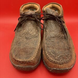 Twisted X Men's Chukka Driving Moc Brown Leather MDM0090 Size 13M